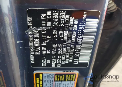 2015 Hyundai Santa Fe Sport 2.0T z USA, uszkodzony, nr VIN 5XYZWDLA6FG265946